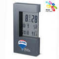 Heavy Zinc Alloy Large Display Digital Clock / Titanium Gray